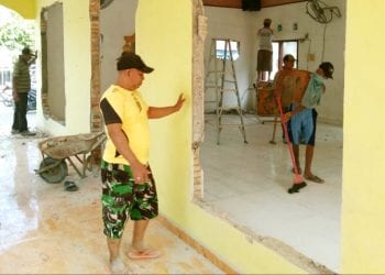 Pelihara Tradisi Leluhur, Warga Dusun 11 Meranti Gotong Royong Perbaiki Mushalla Al Hidayah