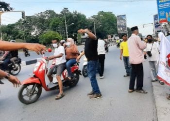 DPC KAI Deli Serdang Bagikan Masker ke Masyarakat Guna Antisipasi Covid-19