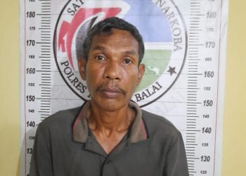 Rahmad warga Medan yang jadi tersangka narkoba karena menjual sabu pada warga Tanjungbalai