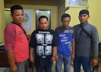 Kedua tersangka narkoba di Tanjungbalai yang diringkus polisi.