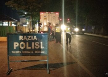 Polres Sergai Gelar Operasi Razia Malam, untuk Antisipasi Balapan Liar