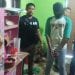 Tersangka pelaku pembunuhan siswi MTSn di Tanjungbalai saat melakukan rekontruksi.
