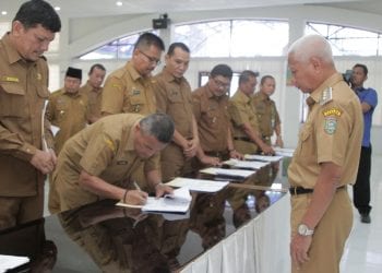 33 Kepala OPD dan 25 Camat se Asahan Teken PK