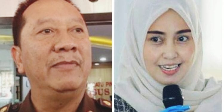 Kapuspenkum Kejagung RI Hari Setiyono dan mantan Ketua PKK Asahan Hj Winda Fitrika.