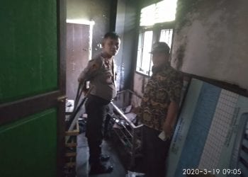 Gudang Arsip Kantor Desa Bangun, Pulau Rakyat Asahan Diduga Dibakar OTK