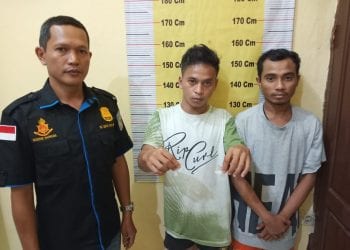 2 Tersangka Narkoba yang Ditangkap Personel Polres Sergai di Kebun Sawit