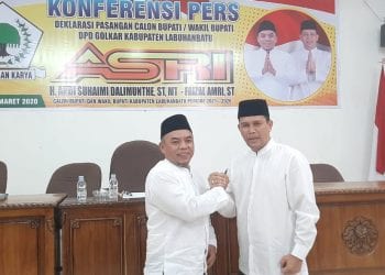 Pasangan Asri yang didukung Golkar Labuhanbatu di pilkada