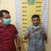 Tersangka narkoba di Sergai saat diringkus polisi.