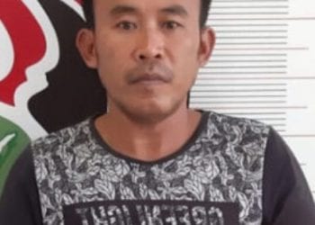 Samsul warga Labura yang ditangkap di Toba karena membawa sabu.