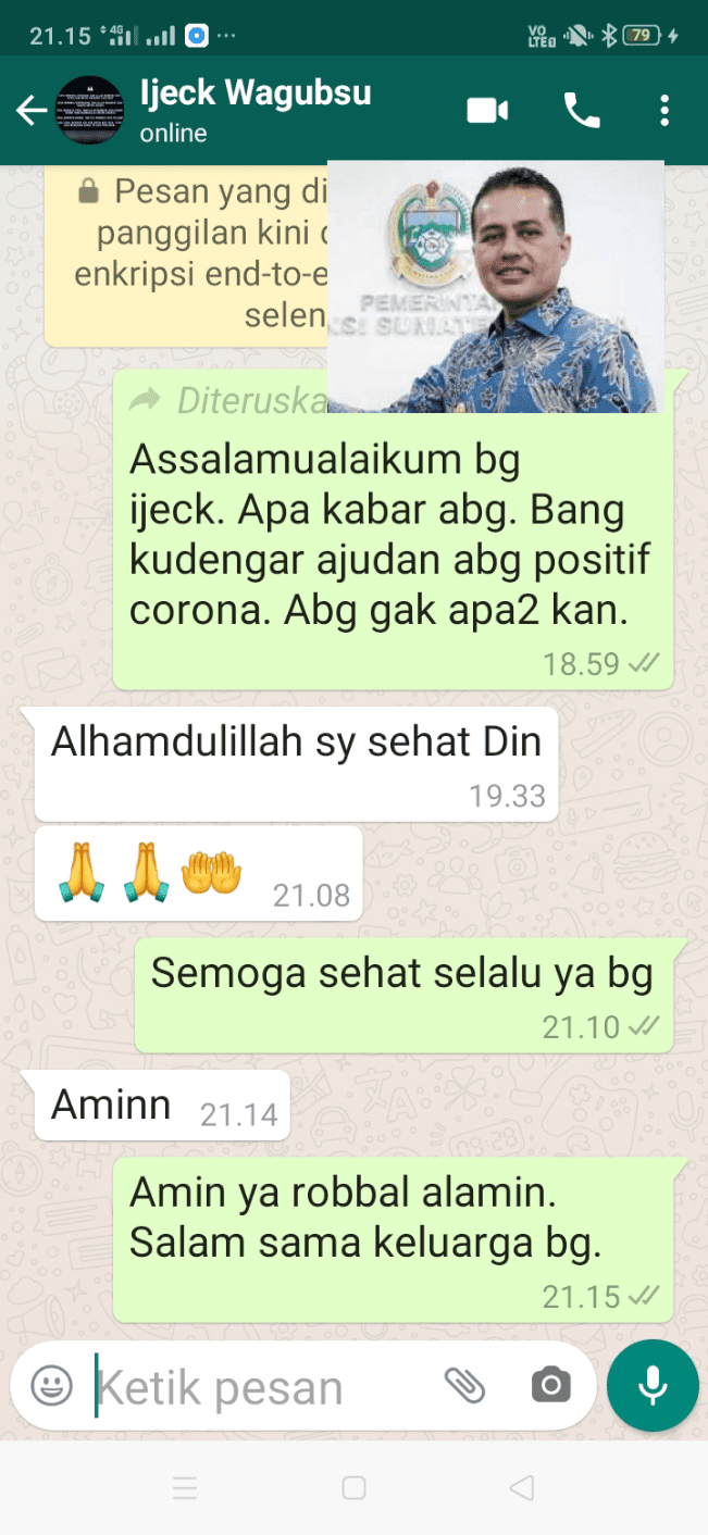 Percakapan Wagubsu Musa Rajeckshah dan taslabnews.com