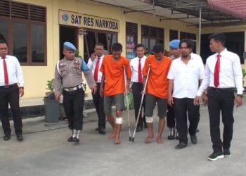 5 KG Sabu Gagal Diselundupkan, 2 Warga Aceh Dilumpuhkan Polres Batubara