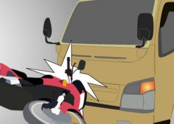 Ditabrak Pick Up, Kek Wagimin Tewas, Istrinya Luka-luka