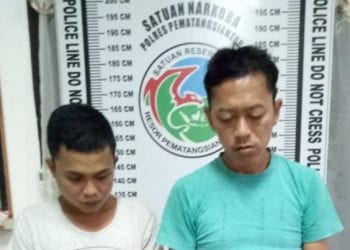 2 Warga Tomuan Pematangsiantar Diringkus Polisi, Barbut Ganja 1,3 KG Lebih 