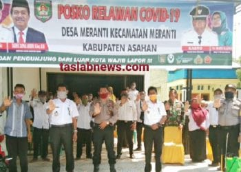 Camat Meranti Resmikan Posko Gugus Tugas Covid-19 Desa