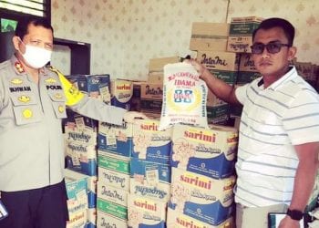 Polres Batubara Salurkan 7 Ton Beras kepada Warga Terdampak Covid-19