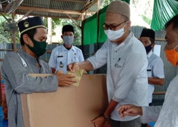 Tim Safari Ramadan Asahan Imbau Jamaah Masjid Nurul Huda Untuk Perangi Covid-19