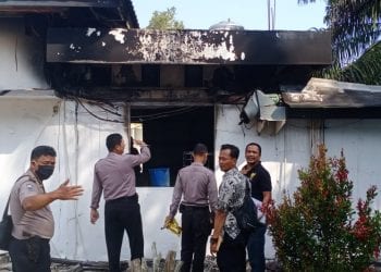 Gedung Laboratorium Analisis PSBB Bangun Bandar Terbakar