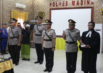 Tiga Jabatan PJU Polres Madina Diserahterimakan