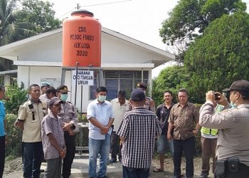 Drum yang dipasang untuk cuci tangan