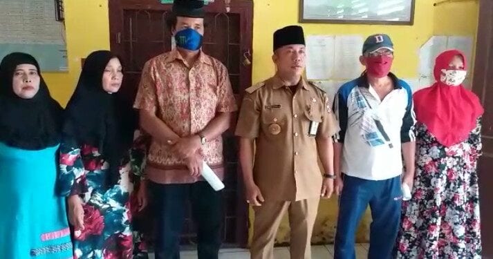 Saat Sat Bimmas Polres Tanjungbalai melakukan Bimluh tentang pencegahan penyebaran virus corona atau Covid-19 di Kota Tanjungbalai.