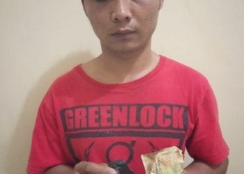 Tersangka narkoba di segai.