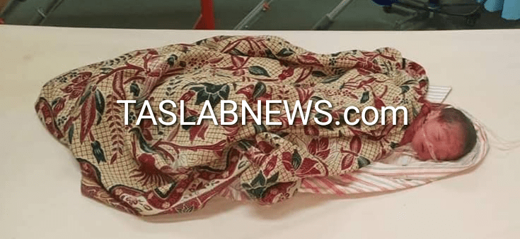 Bayi yang ditemukan warga saat dirawat di RSUD Rantauprapat.