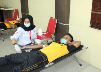 Kapolres Sergai dan jajaran Gelar Donor Darah