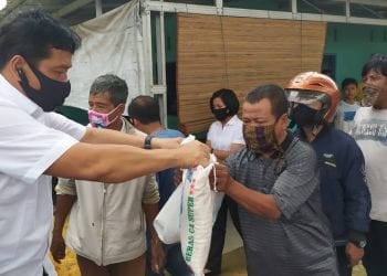 Jelang Ramadan, SatReskrim Polres Labuhanbatu Gelar Gerakan Bakti Sosial Polri Peduli Covid-19 