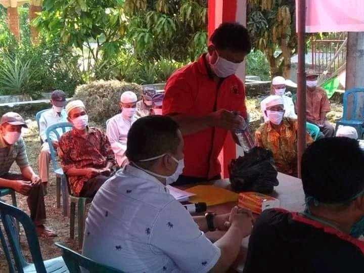 Kegiatan reses anggota DPRD Asahan di tengah vandemi virus Corona.