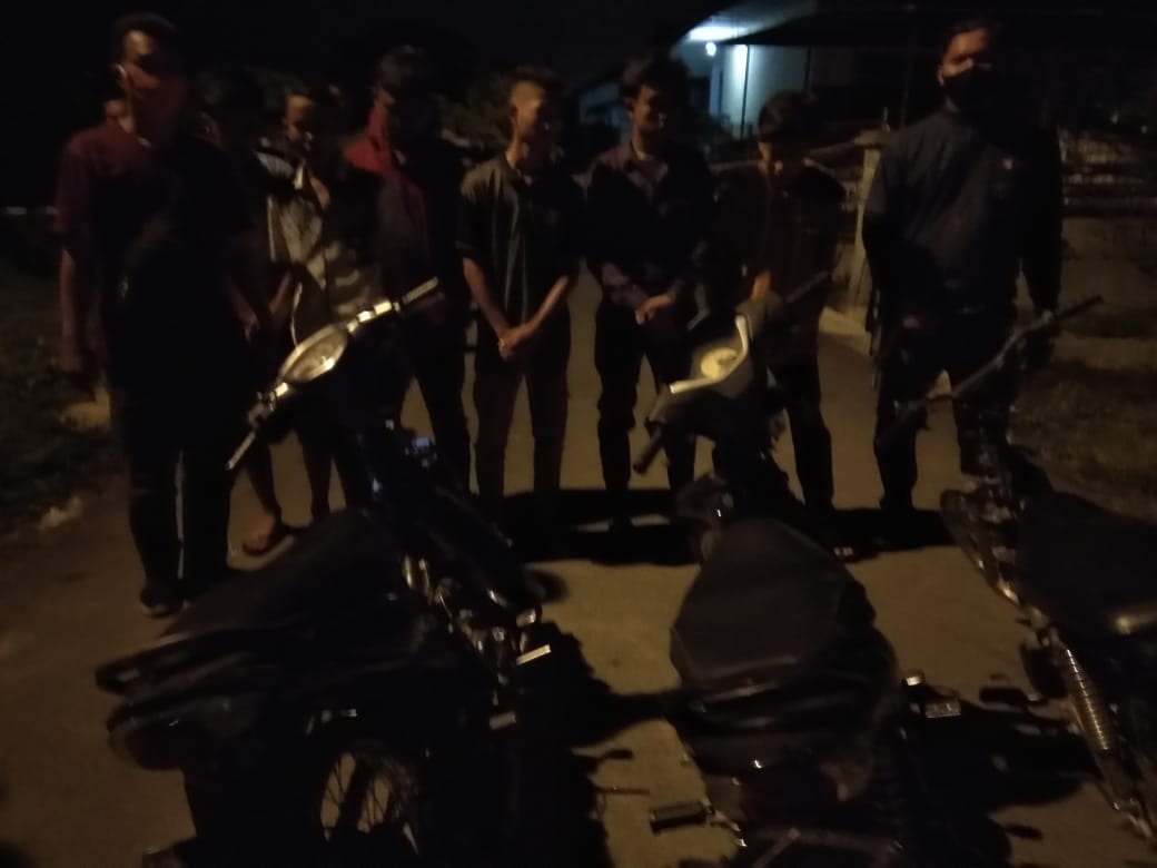 6 Sepedamotor Terjaring Razia Polsek Perbaungan