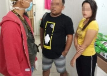 Pasangan selingkuh yang diamankan dari kamar kos-kosan di Batubara.