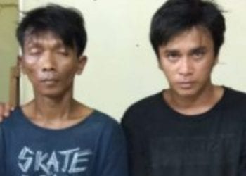 Dua tersangka narkoba di Tanjungbalai yang diringkus polisi.