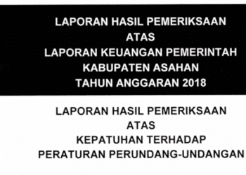 Buku temuan BPK atas laporan keuangan Pemkab Asahan.