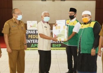 Baznas Peduli, Serahkan Bantuan APD dan BHP ke Gugus Tugas Covid-19 Kabupaten Asahan