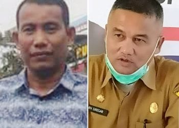 Ketua Komisi D DPRD Asahan Irwansyah Siagian dan Jubir Tim Gugus Tugas Covid 19 Pemkab Asahan Rahmat Hidayat Siregar.