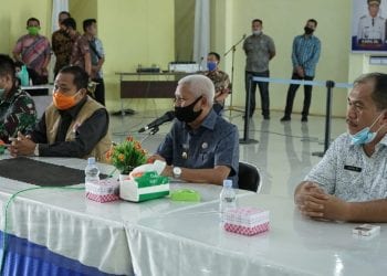 Bupati: Asahan sudah Memiliki Karantina bagi TKI yang Pulang dari Malaysia, yakni di Kolam Renang Pemkab