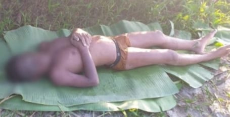 Jenazah korban yang hanyut di Sungai Silau Sei Dadap Asahan