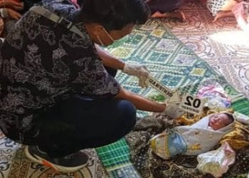 Polisi sedang melakukan identifikasi atas penemuan bayi di Tapsel.
