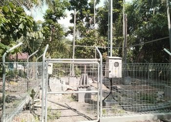 Diduga Gunakan Besi Bekas, Pembangunan Tower di Desa Mekar Sari Dihentikan Kades