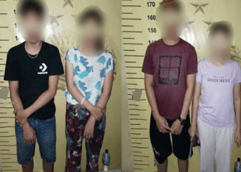 Dua pasangan yang digerebek polisi dari kos-kosan.