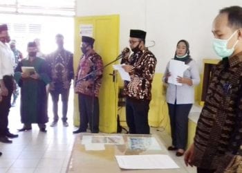 KPU Labuhanbatu Lantik 294 PPS Sesuai Protokoler Kesehatan 