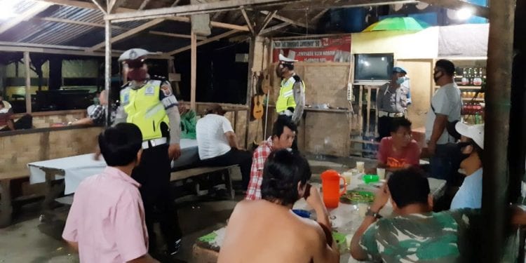 Suasana Polres Tanjungbalai saat menggelar himbauan kepada masyarakat.