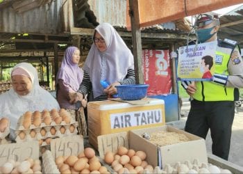 Secara Rutin Sat Lantas Polres Tanjungbalai Sosialisasikan New Normal Life