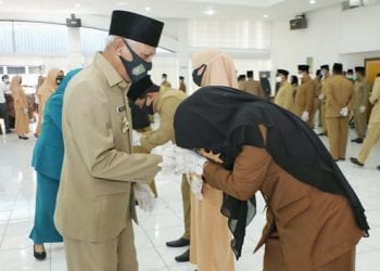 Pesan Bupati Asahan kepada 8 Pejabat Pratama yang Baru Dilantik