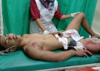 Korban kecelakaan saat di rawat di rumah sakit