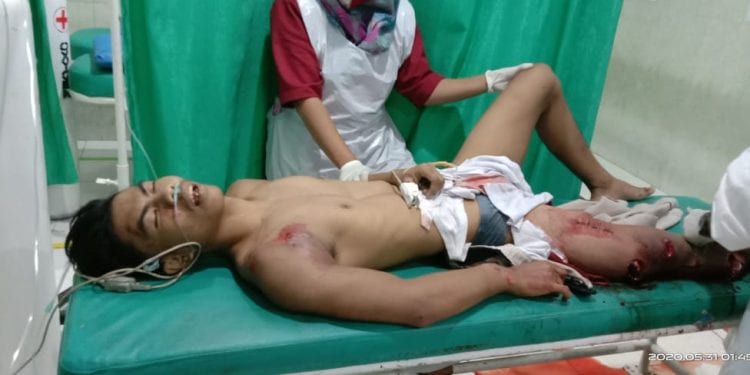 Korban kecelakaan saat di rawat di rumah sakit
