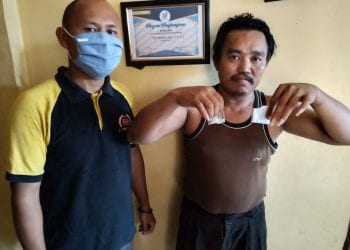 Tersangka narkoba di Sergai yang diringkus polisi.