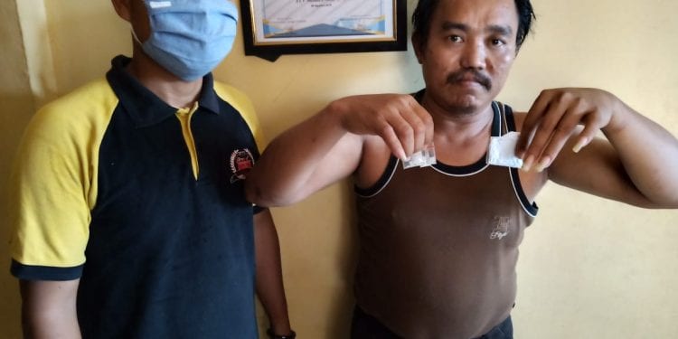 Tersangka narkoba di Sergai yang diringkus polisi.