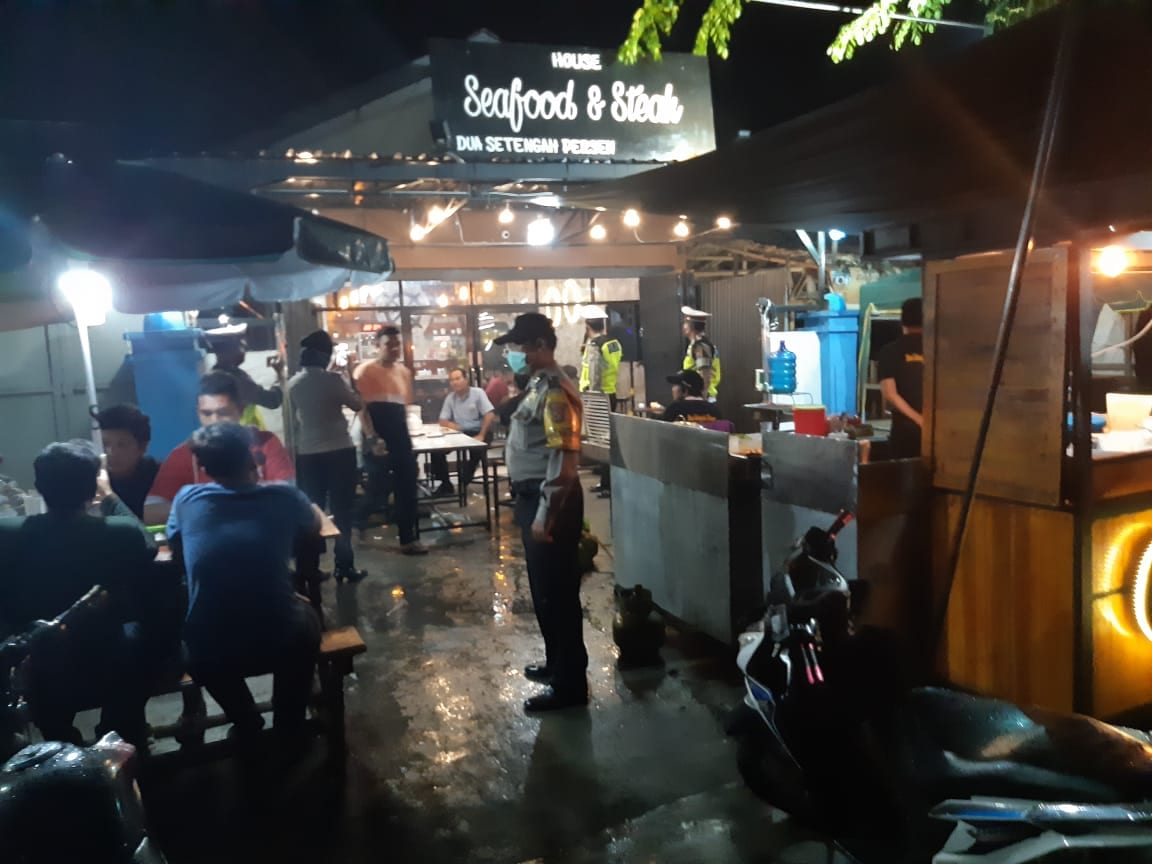    (Ignatius Siagian/taslabnews)  Suasana Polres Tanjungbalai saat menggelar himbauan kepada masyarakat