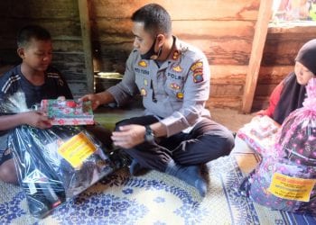 Berkat Kapolres Tanjungbalai, Suci Ramadani dan Aidil Adha Dapat Lanjutkan Sekolah